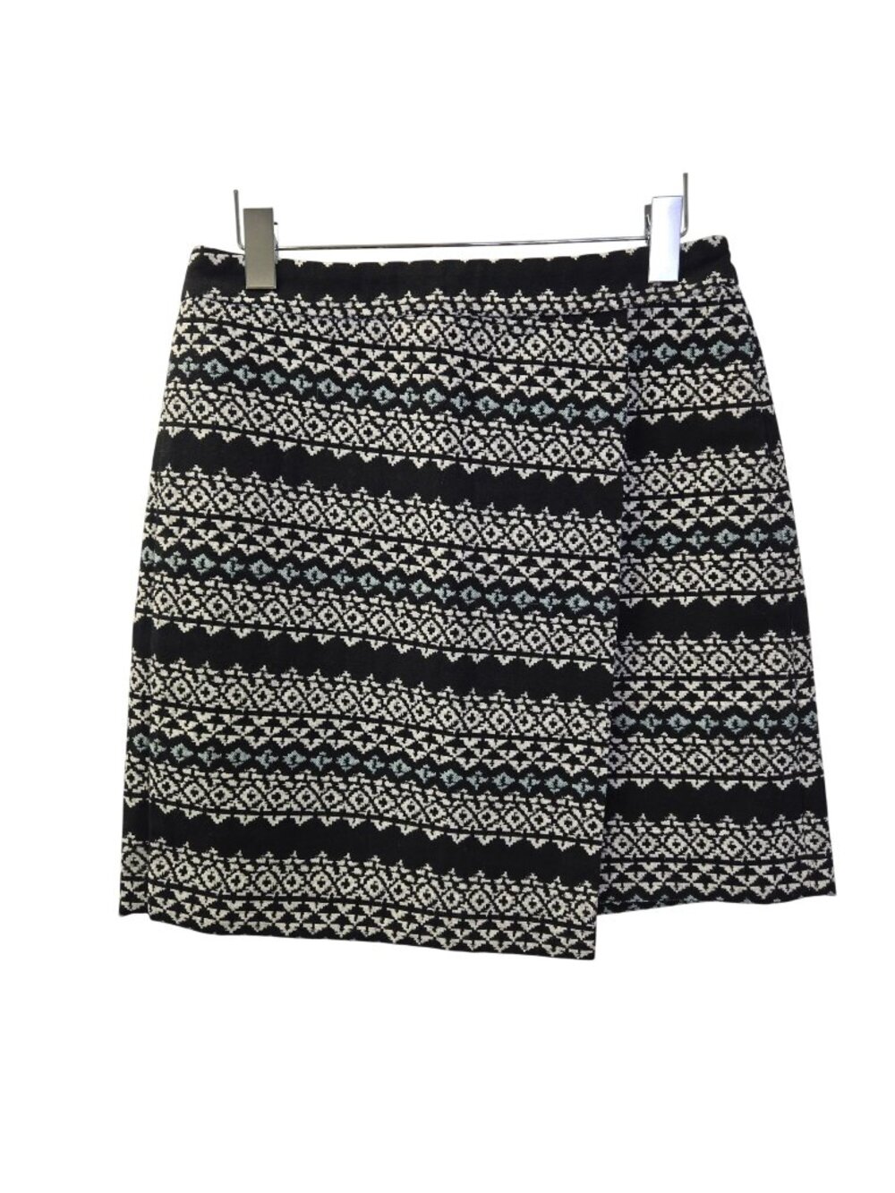 Loft Outlet Aztec Print Faux Wrap Mini Skirt Size 4